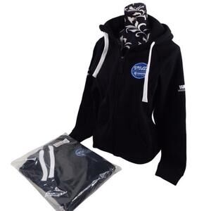 Yamaha Racing Men's  Black Full Zip Hoodie SweatJacket New with Tags